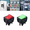 30A 250VAC Marine Boats Rocker Switches 6 Pins 2 Position Rocker Toggle Switches LED Light Rocker Switches for Car Boat