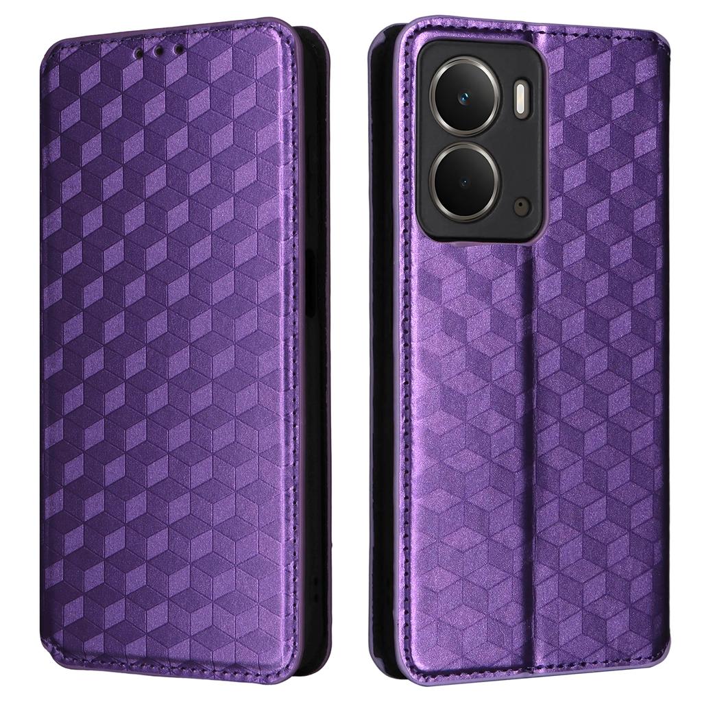 Для Realme Neo7x 5G/P3 5G Чехол-кошелек с ромбовидным тиснением, кожаный чехол для телефона