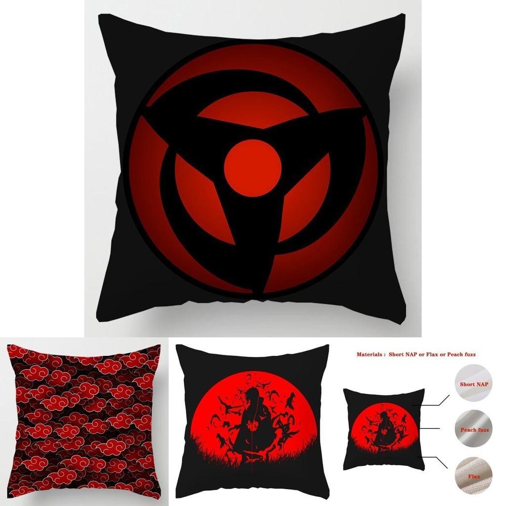 Роскошная аниме наволочка Наруто с мультяшным логотипом для стильного домашнего декора