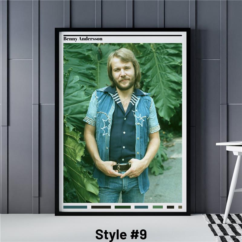 Плакат Abba, шведский поп-член Abba, черно-белый холст, живопись, постеры, декоративные фрески, настенное искусство, декор комнаты, эстетика