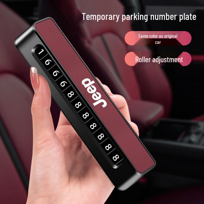 Jeep Compass Phone Number Plate Ornament Light - Grand Cherokee High-End Holder for Grand Commander