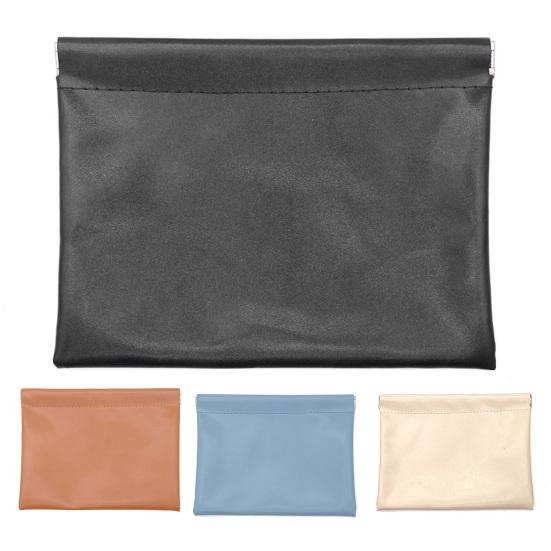 Coin Purse Portable Snap Closure Storage Pouch Earphone Bag Self-Closing Mini Cosmetic Bag for Jewelry Lipstick Coins