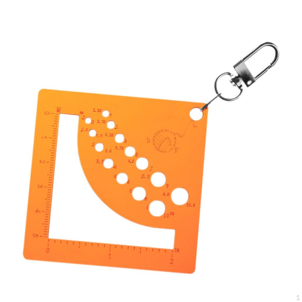 Knitting Pin Gauge Ruler, Sweater Measuring Measure Tool for Crocheting