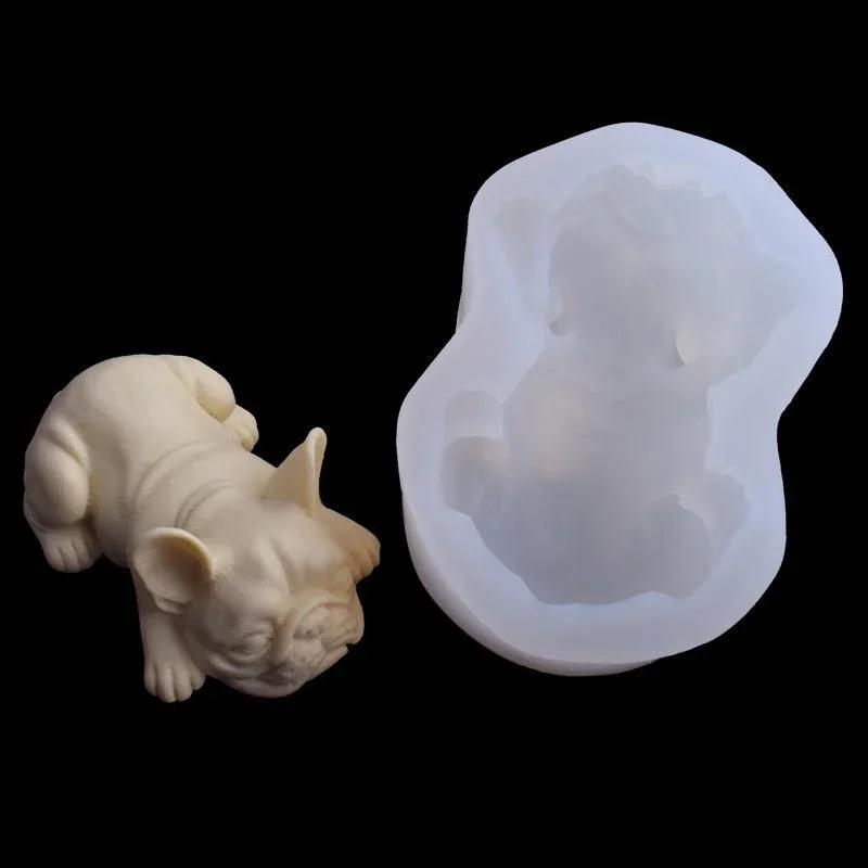 2024 New Dog Soap Silicone Mold for Fondant Chocolate Candy Cake Decorating Candle Making Mould Home Decoration Ornaments