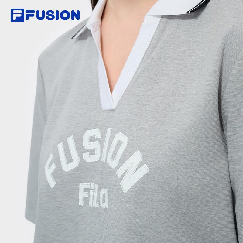 FILA FUSION Women's Casual V-Neck Knit Dress