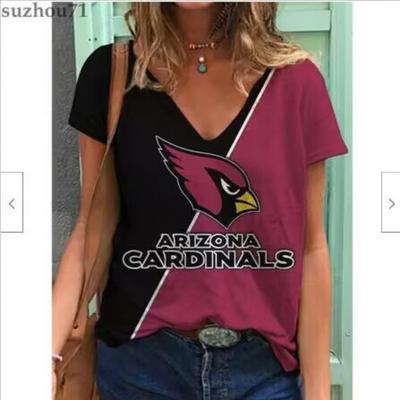 Летний топ с V-образным вырезом и 3D-принтом футбольной команды, модная повседневная женская футболка с коротким рукавом