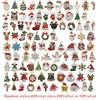 Random 20Pcs/Lot or 50Pcs/Lot Mix Size 96 Style Alloy Metal Christmas Drop Oil Charms Gold Pendant For DIY Bracelet Necklace Jewelry Making