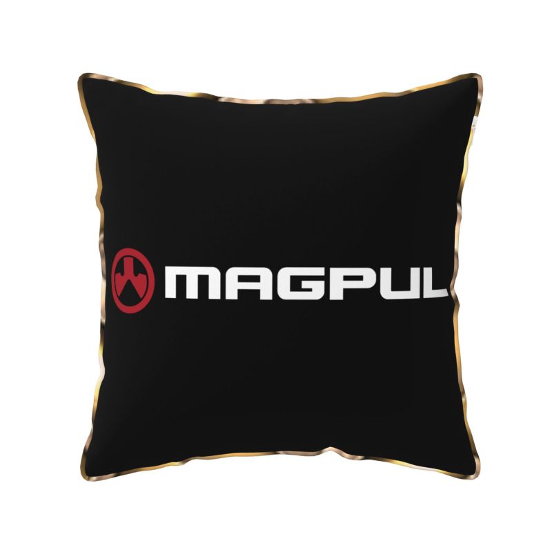 Пользовательская печать логотипа Magpul Firearms Мягкая бархатная наволочка Квадратная наволочка для декоративной подушки x Дюймовая наволочка для автомобиля Офиса Дома