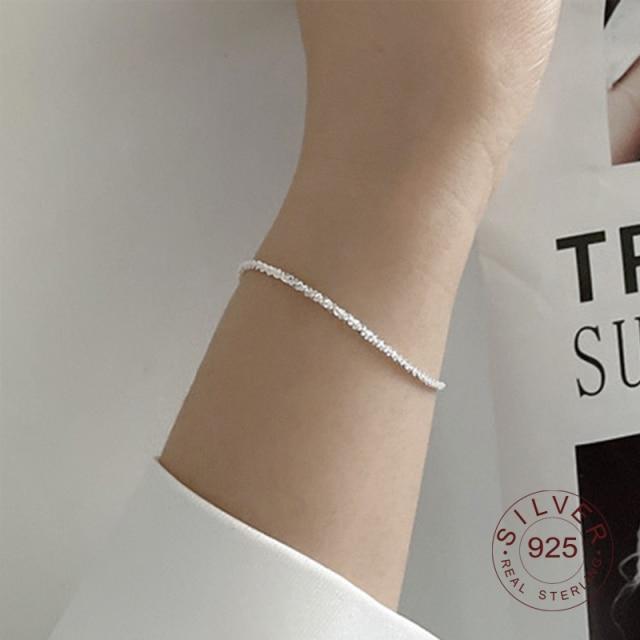 Минималистичные браслеты из стерлингового серебра 925 пробы с сердечками LOVE для женщин, новые модные винтажные ювелирные изделия ручной работы на день рождения, подарки