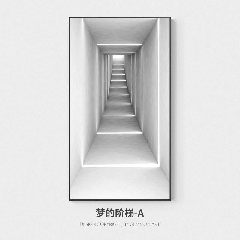 Nordic White Входная картина Украшение Холст Картина Настенные постеры для отеля Печать Настенное искусство для гостиной Коридор Декор