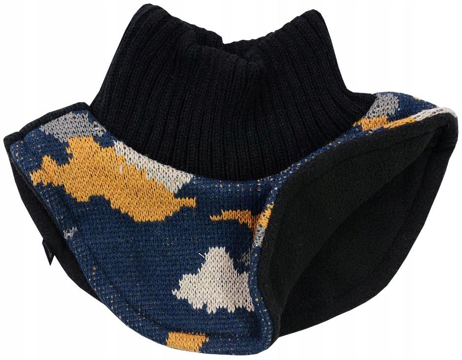 Boy' winter scarf with turtleneck, two-layer, fleece-lined, 1-4l Y856P