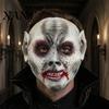 Realistic Vampire Zombie Masque Halloween for Adults, Creepy Blood Scary Soft Foam Full Face Costume, Cosplay Party Stained Fangs