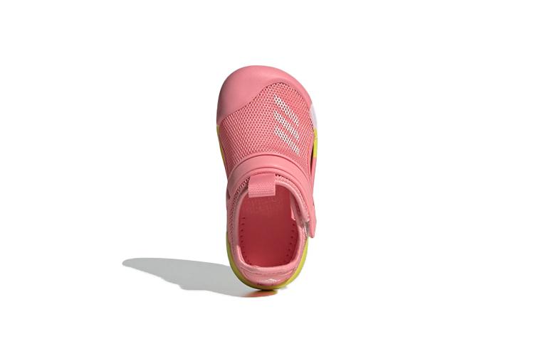 adidas Нескользящие Обувь от пинков Низкие Детские Кроссовки Розовый Желтый Для Младенцев и Малышей GX5114