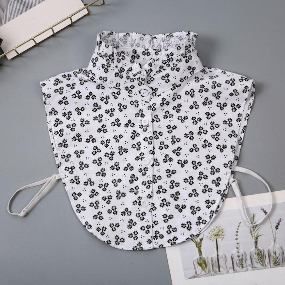 1pc Sexy Lace Fake Collar Shirt Shawl Flower Crochet Neckline Collars Women Detachable Collar Half Shirt Faux Collar Lace Fabric