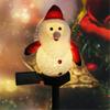 Christmas Solar Snowman Light Outdoor Waterproof Snowman Christmas Stake Solar Light Garden