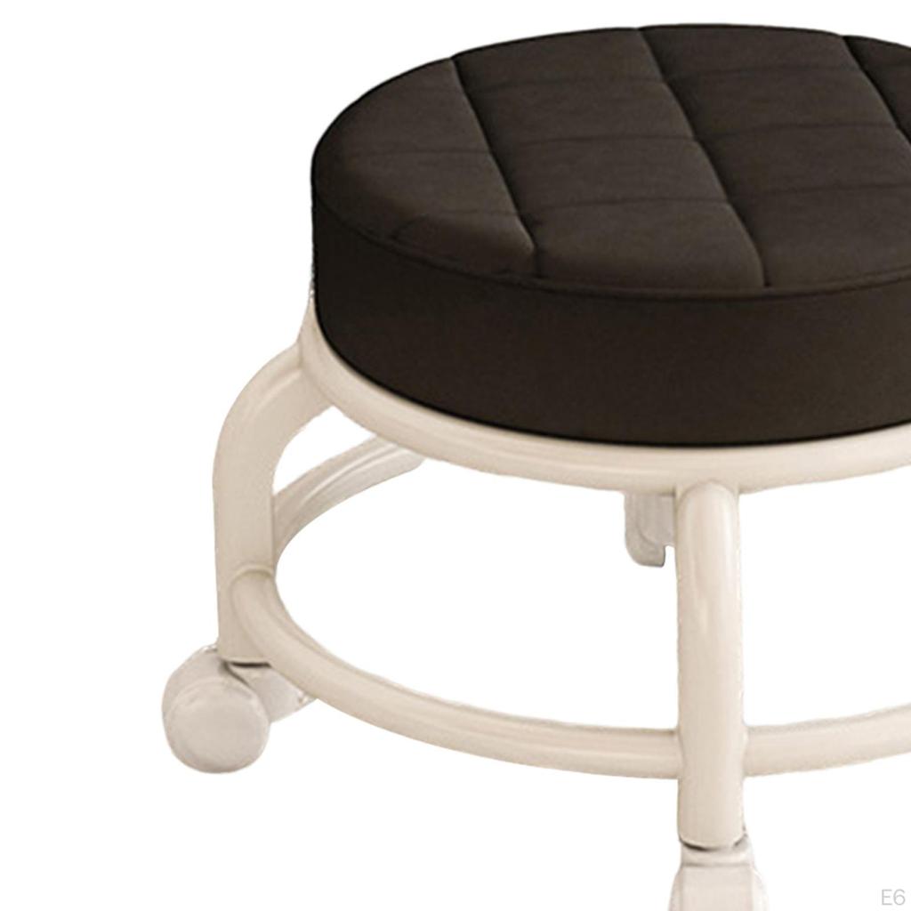 Compact and Durable Rolling Stool for Salon Garage Use