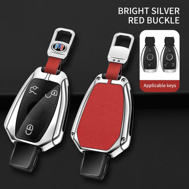 Чехол для дистанционного ключа автомобиля из цинкового сплава, брелок для Mercedes Benz ABCE Class GLA CLA GLC CLS W204 W221 W205 W176 W212 W463 AMG
