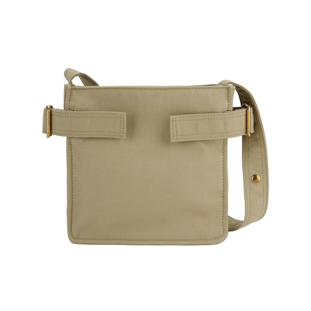 Burberry Trench Logo Embroidered Adjustable Shoulder Strap Polyester Single Shoulder Crossbody Phone Bag Men bags Orion-Beige 80920911