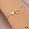 Простой Модный Браслет с Письмом Любви Ретро Регулируемый Браслет из Сплава с Буквами Женские Украшения для Рук CLE