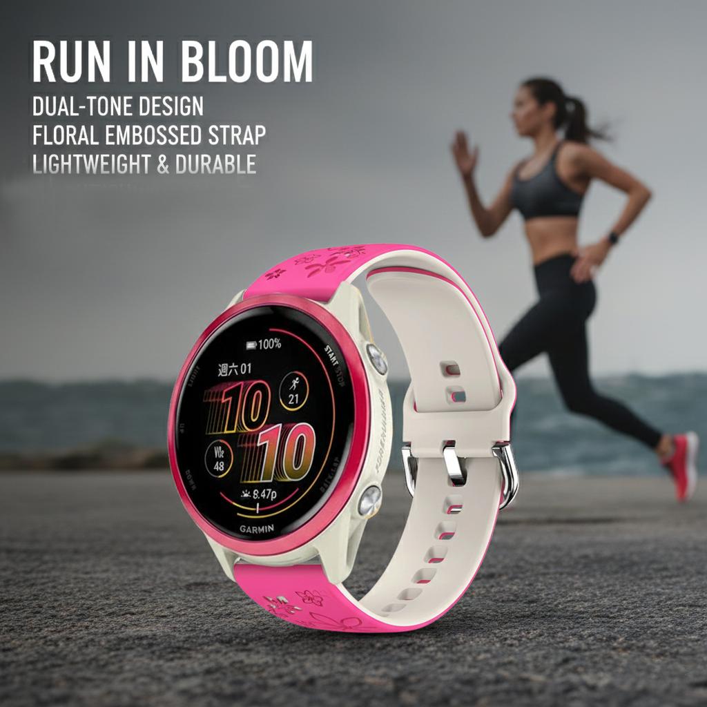 20 мм Лазерная гравировка Силиконовый ремешок Удобный для Garmin Vivoactive 6 Запасной ремешок для Forerunner 570 42 мм