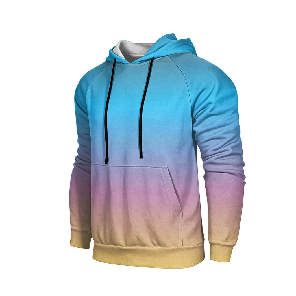 Men's Loose Fit Casual Hoodie with Pocket and Drawstring