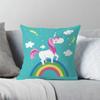 Cartoon Rainbow Horse Print Pillowcase Interior Decoration Office Living Room Home Pillowcase