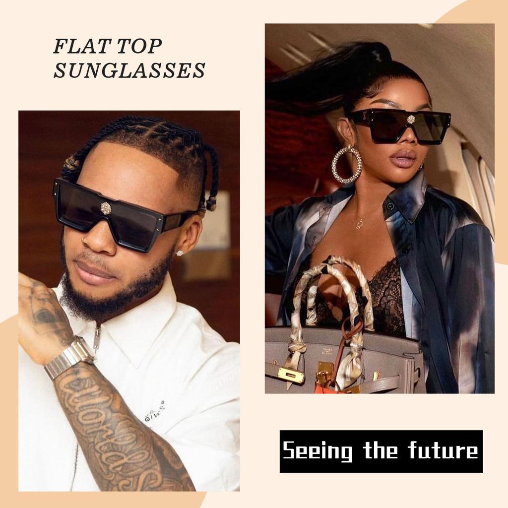 Солнцезащитные очки Retro Square Metal Punk Rock Hip Hop Black Tint Солнцезащитные очки для мужчин и женщин [SHEEN KELLY] (1)