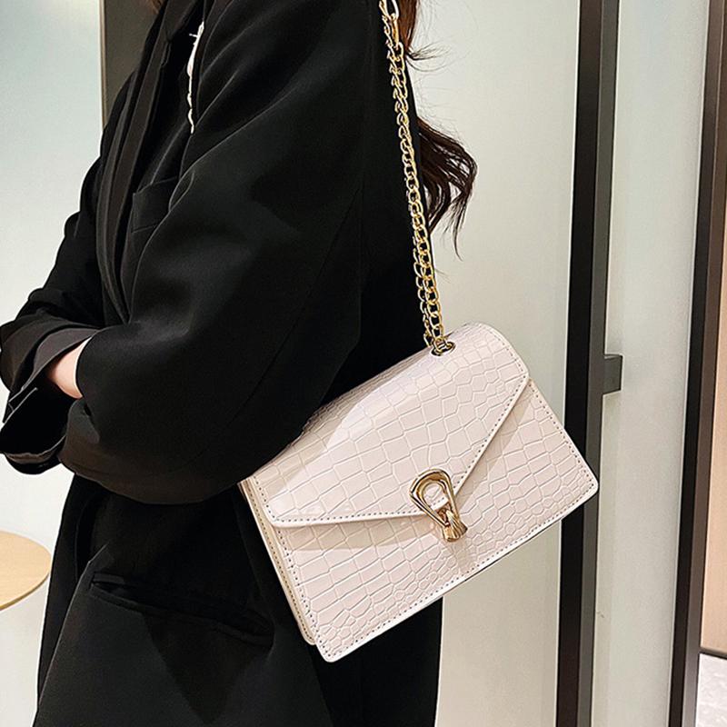 Yogodlns Luxury Flap Shoulder Bag For Women PU Leather Underarm Bag Fashion Small Square Crossbody Bags Purse Totes