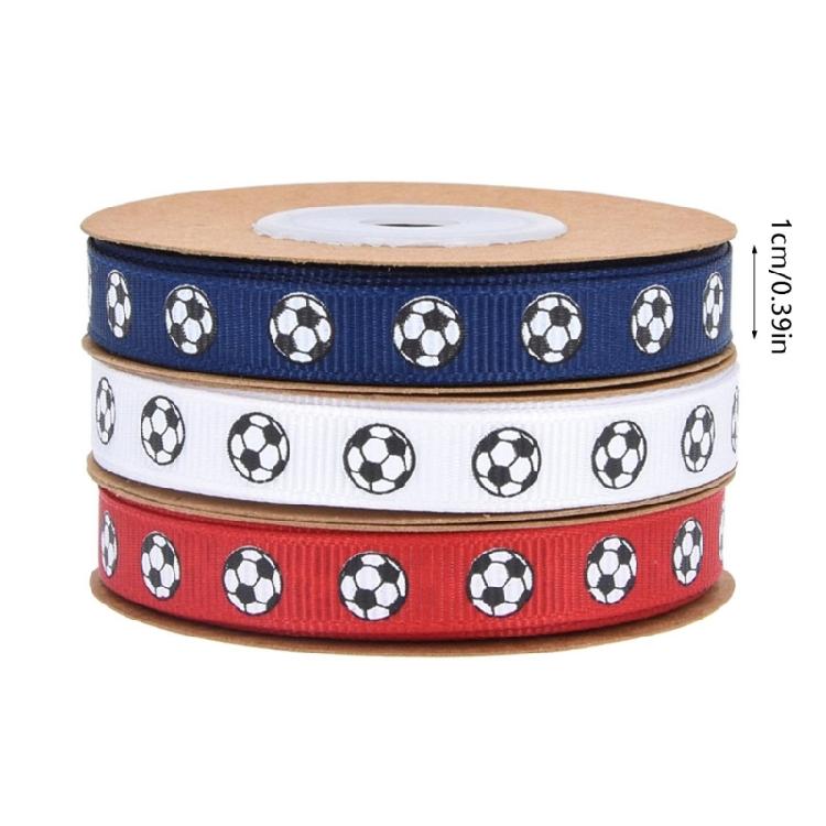 Football Gift Wrapping Ribbon Soccer Birthday Parties Decors Enhances Decors