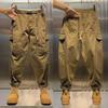 Свободные прямые брюки в японском стиле для мужчин - весна/осень Большие размеры Трендовые повседневные комбинезоны