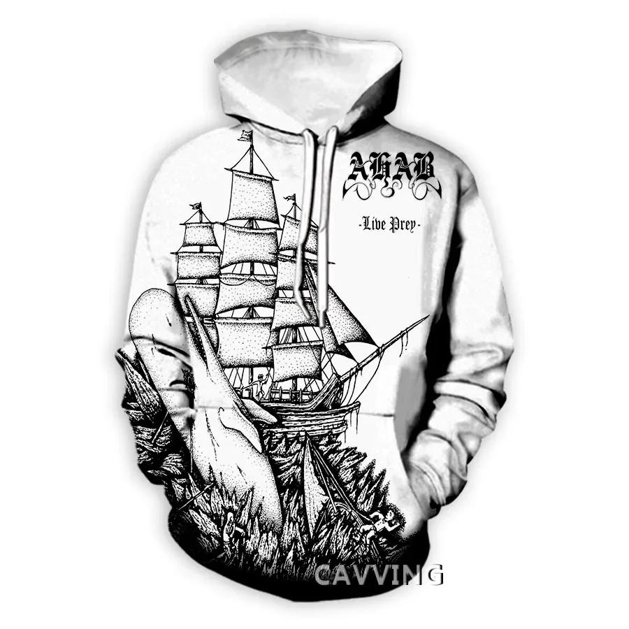 New Fashion AHAB Band 3D Printed Clothes Streetwear Men/women Hoodies Sweatshirt Fashion Hoody Hooded Pullover Tops