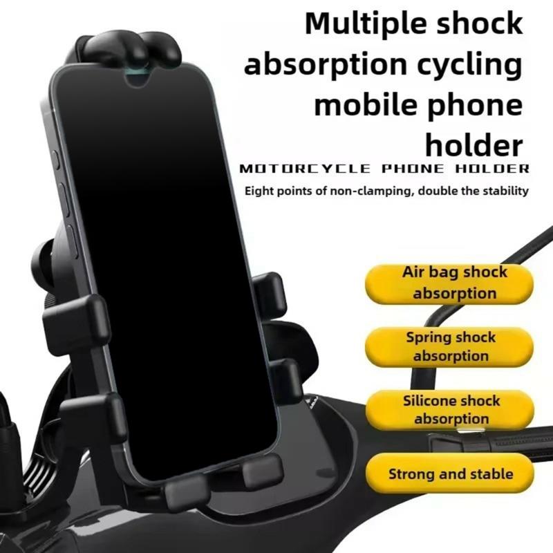 Держатель для телефона на мотоцикл, Держатель для мобильного телефона на мотоцикл, Зажим на руль велосипеда для телефона 4,7-7 дюймов