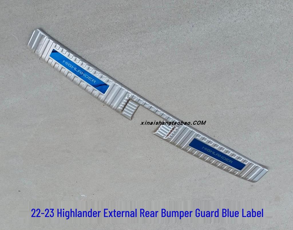 Защитная накладка на задний бампер и ступенька для Highlander 2022-2024, Crown Lu Fang Защита багажника из нержавеющей стали