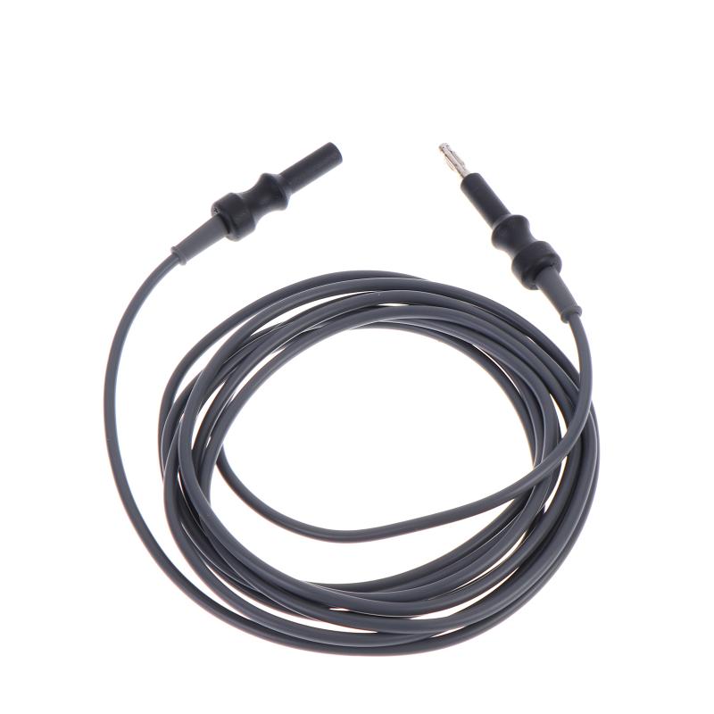 Reusable Monopolar Connecting Cable 4mm Banana To 4mm Banana Socket Silicone Cable Nylon Fiber Connector