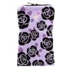 ANNA SUI Zippered Towel and Bottle Case with Rose Embroidery (Purple) Women's 001082-0002-02