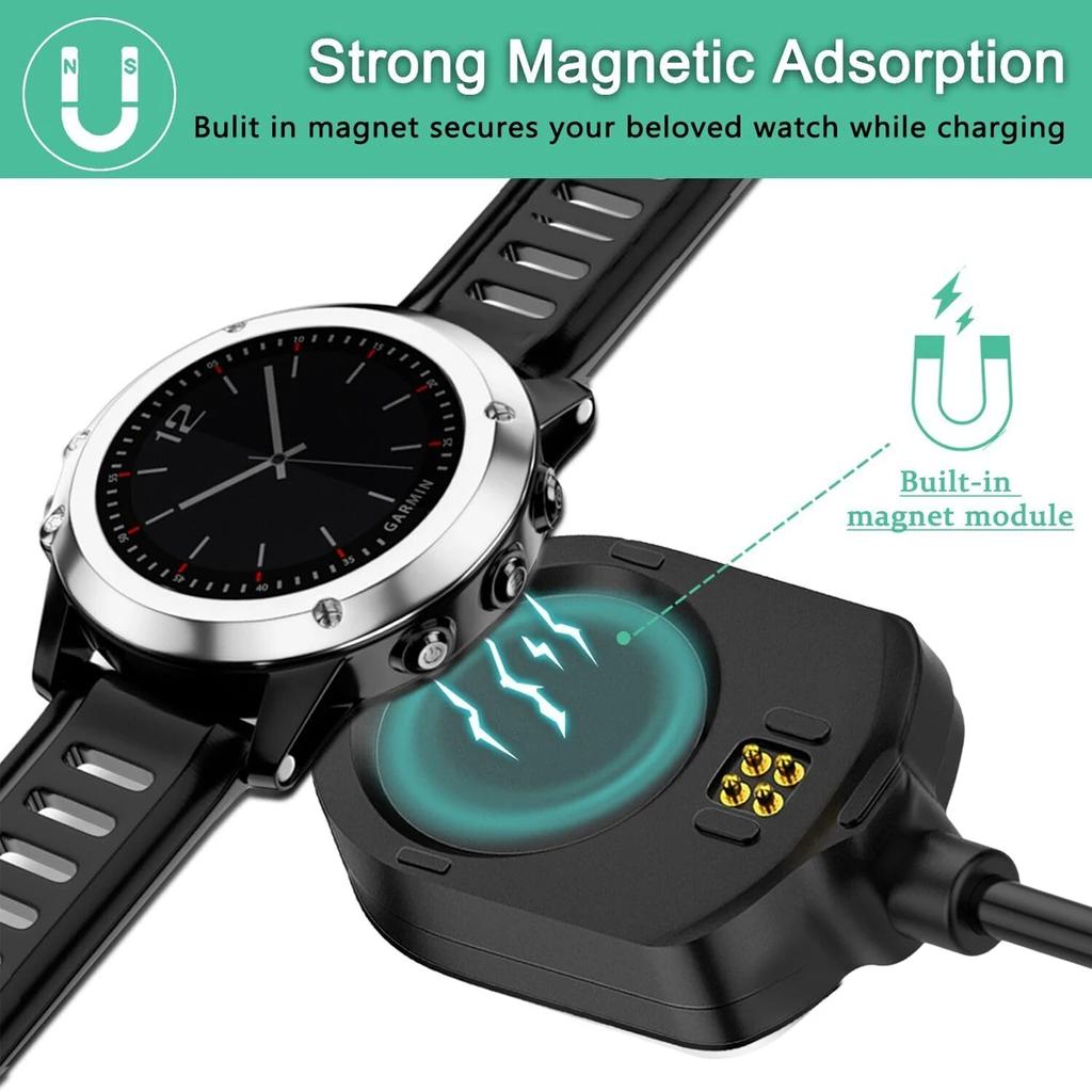 Зарядное устройство для Garmin MARQ 2 USB-C и зарядный кабель для умных часов MARQ2 Gen2 Adventurer/Driver/Aviator/Captain/Athlete/Golfer