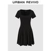 Женское повседневное мини-платье UR с плиссировкой и облегающего кроя