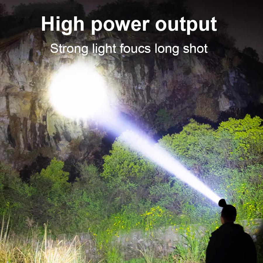 30W Super Bright IR Sensor Headlight Waterproof Adjustable Headlamp Lightweight Portable Lantern Outdoor Light Night Camping Lamp