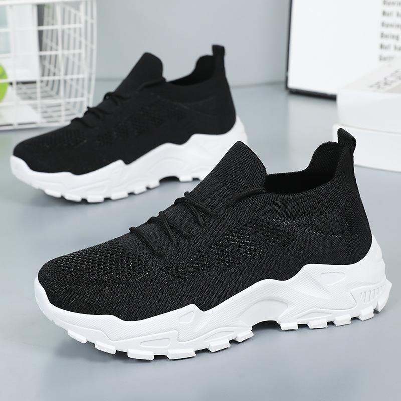 Обувь женская спортивная обувь лето новая универсальная женская одинарная обувь дышащая сетчатая обувь из мушиного переплетения мягкая подошва не устают ноги кроссовки