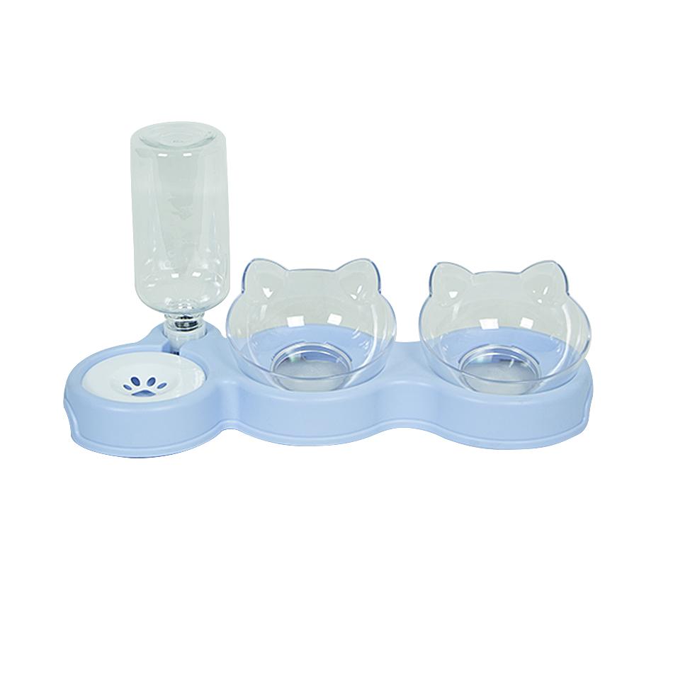 Автоматические кормушки для домашних животных, приподнятые миски для кошек и собак, прочная двойная приподнятая чаша, кормление и питье для кошек, товары для домашних животных