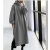 Autumn and Winter Women's Fashion Fleece Medium-length Pullover Sweater