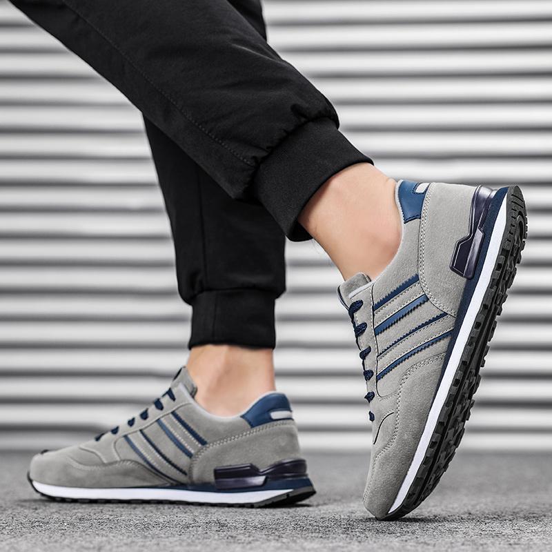 Искусственная кожа Мужская повседневная обувь Мужская весенняя мужская повседневная легкая обувь Кроссовки на шнуровке Балетки Дышащие уличные туфли Sapato