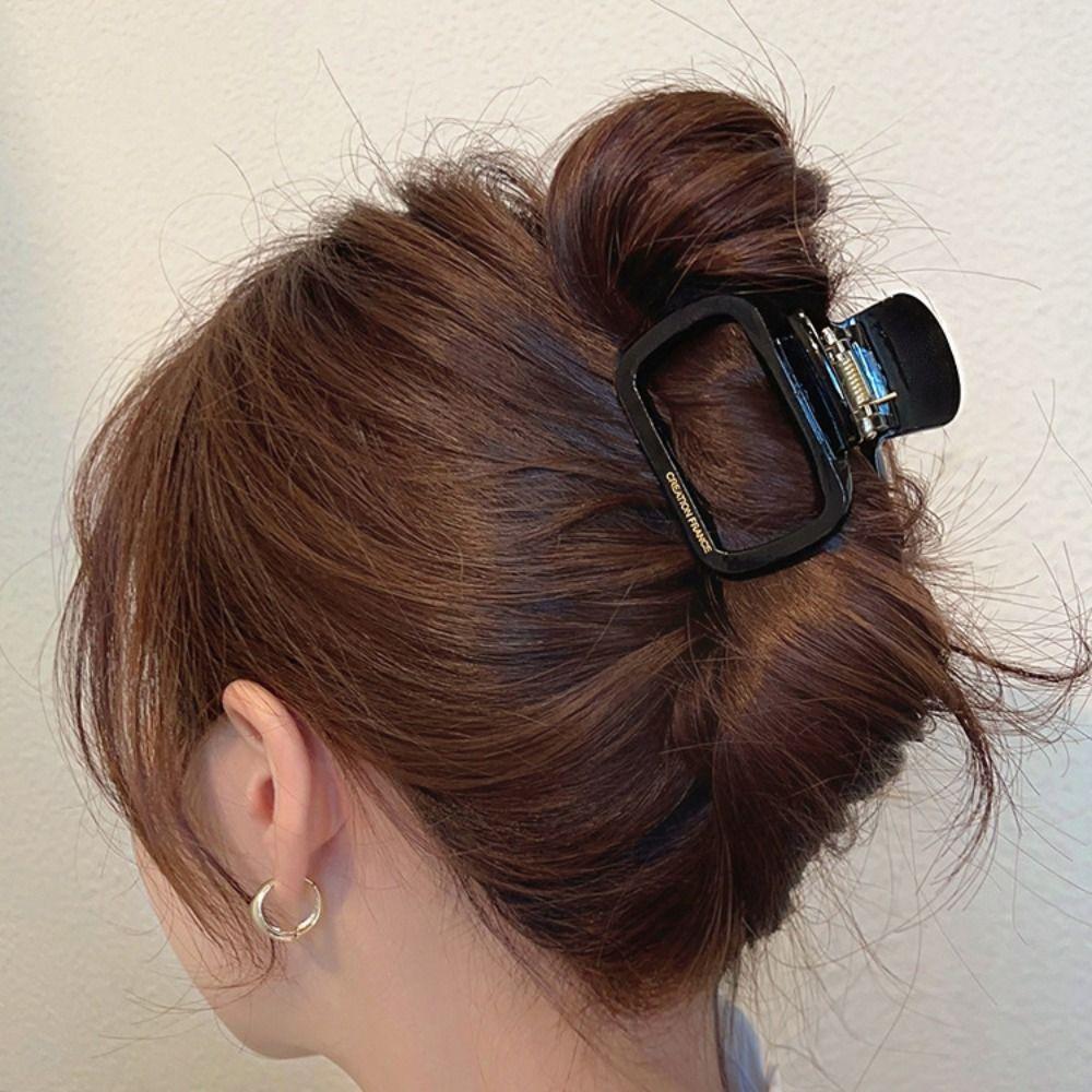 Мини-зажим для волос, крабик для волос Y2K, квадратные заколки, японские ацетатные заколки для волос, аксессуары для волос