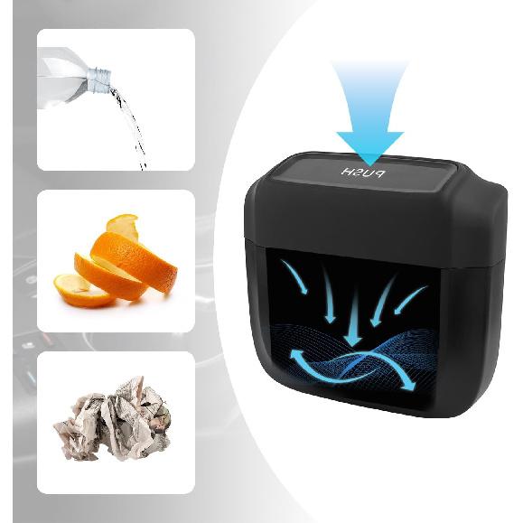 2PCS Car Trash Can With Lid + 60PCS Garbage Bags,Mini Trash Can Interior Accessories For Door/Seat/Center Console/Home/Office,Multifunctional Car