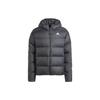 Midweight Down Hooded Jacket Black Men Streetwear HZ4429
