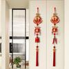 Chinese New Year Decoration Spring Festival Red Lucky Hanging Tassel Pendant 2025 Year of The Snake Ornament for Home Car Window Decor