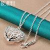 925 Sterling Silver 16-30 Inch Heart Necklace Fashion Jewelry