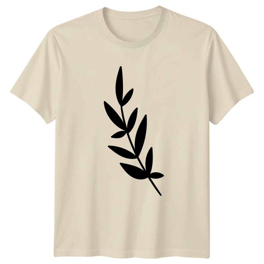 Simple Elegant Botanical Leaf Design TShirt Minimalist Plant Botanical Nature