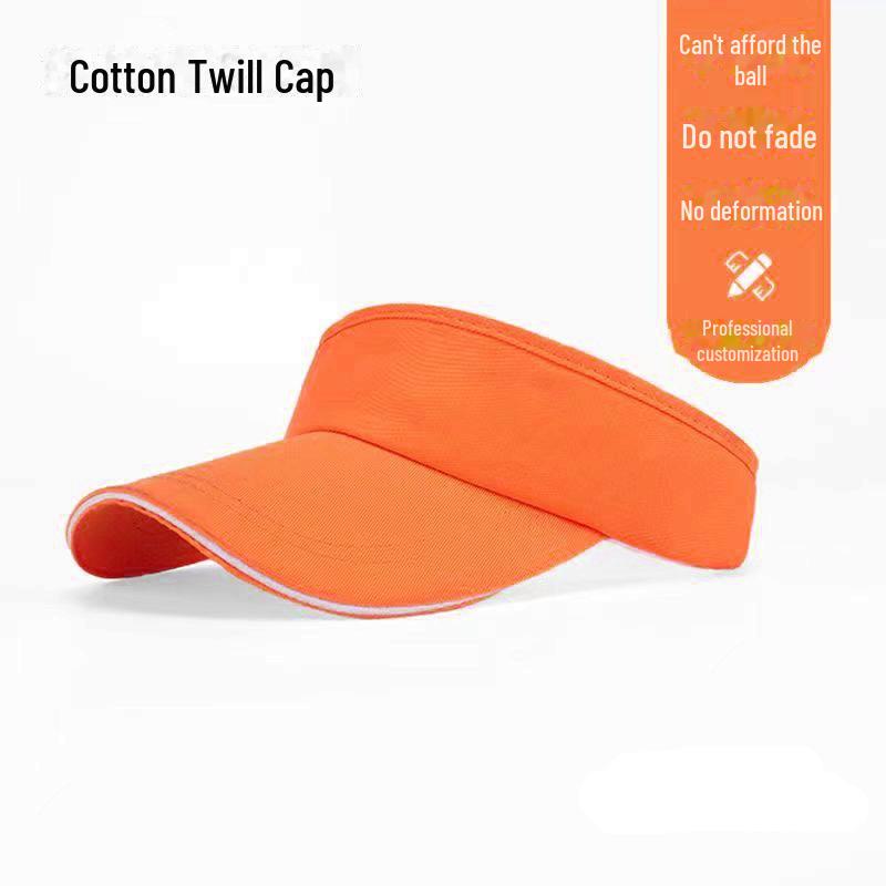 Козырек от солнца с индивидуальным логотипом: Идеально подходит для занятий спортом на открытом воздухе и путешествий. Кепка из полиэстера и хлопка.