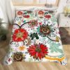 70S Retro Psychedelic Floral Duvet Cover Bohemian Exotic Abstract Flower Bedding Set Queen Microfiber Groovy Flower Quilt Cover